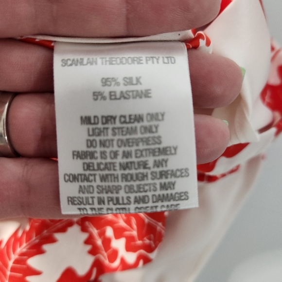 Scanlan Theodore Silk Dress, Size 4 - Picture 9 of 10